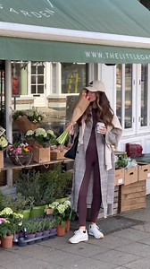 POV: You're stocking up on spring blooms for the Long weekend in our Dandy Check Trench Coat, as seen on @forgoodnesskate. Shop now: https://frenchconnection.visitlink.me/WDqCWh | French Connection
