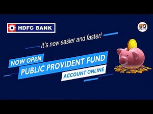 How to Open Public Provident Fund Account Online in HDFC Bank | PPF - Savings cum Tax Savings Scheme