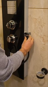 Attaching a hand shower to the panel. | Plumbing Ideas