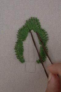 14K views · 631 reactions | Hand-embroidered tree designs with stem stitch and French knots #handembroidery | #embroiderydesign #stemstitch | #frenchknots #threadart | #treeembroidery | HandiWorks | Facebook