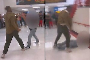 Substitute teacher fights student who allegedly used racial slur in crowded Vegas school hallway
