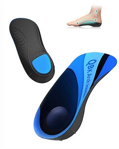 Heel Pain Relief, QBK Insoles for Standing All Day, Solving Plantar Fasciitis, Arch Collapse, Flat Heel Tendinitis, O-shaped leg, X-shaped leg, Standing All Day Working L