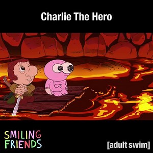 Mip makes a song for Charlie the hero… All episodes of Smiling Friends, now streaming on All 4! | Adult Swim UK & Europe