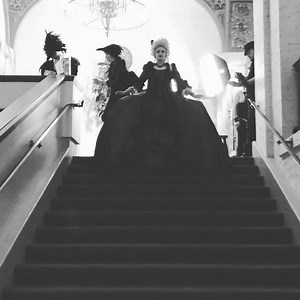 1K views · 72 reactions | I had SO MUCH FUN at #LOJ last night in my full #rococo ball gown and fangs! Costume by @castlecorsetry #marieantoinette #18thcenturyfashion #robealafrancaise | Lauren St Laurent | Facebook