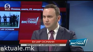 2.7K views · 18 reactions | Çka thotë zv/ministri i Qeveris së Maqedonisë, Bujar Osmani në emisionin "samo vistina" e TV Kanal 5, në lidhje me bombat e LSDM-së!? Emisioni i plotë në këtë link: https://goo.gl/nGBtDF | Aktuale | Facebook