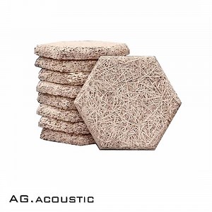 [Hot Item] AG. Acoustic Decorative Board Shaped Wood Wool Wall Panels Sound Absorbing Material