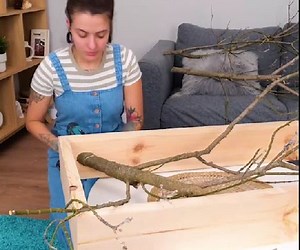 Natural home design made with real brunches! | Green Bean