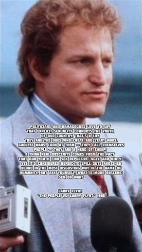 Larry Flynt on what is truly obscene. #starpsycho #quotes