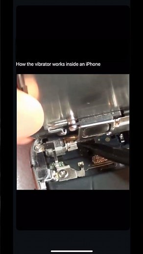 How the vibrator works inside an iPhone