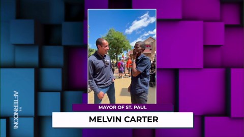 St. Paul Mayor Melvin Carter joins Adam Llorens at the Minnesota State Fair