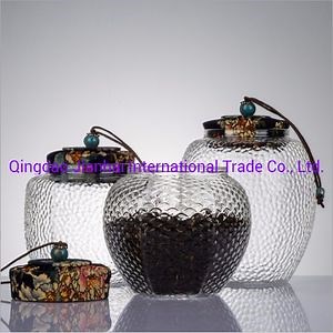 [Hot Item] Manually Beaten Fish-Scale Pattern Glassware with Beautiful Lids