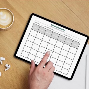 Editorial Calendar Monthly View | Printable Excel Content Planner for Writers, Strategists & Freelancers - Etsy Canada