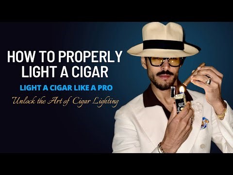 How to light a Cigar properly !