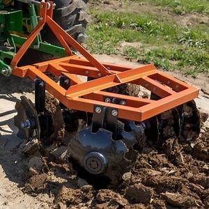 [Hot Item] Fábrica certificada CE ISO, mini cultivador de potencia directa, máquina de tractor, arado de disco reversible 3 con 16" cuchilla para la granja
