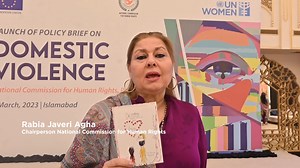 Child marriage is a violation of human rights! Chairperson National Commission for Human Rights Pakistan - NCHR, Ms. Rabiya Javeri Agha pledges her support to #StopChildMarriage in Pakistan. #ChildWeddingCard | UN Women Pakistan
