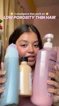 3 shampoos that work on low porosity thin hair ⭐️ #beauty #hair #haircare #shampoo #affordable