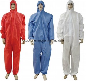 [Hot Item] SMS Disposable PP Non Woven Coverall with Hood