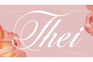 Thei: Calligraphy Font, a Script Font by Andfonts