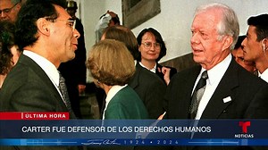 Expresidente ecuatoriano elogia la defensa de Jimmy Carter de los derechos humanos. | Noticias Telemundo