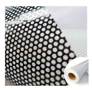 [Hot Item] Glossy Surface Micro Perforated Vinyl Window Film Covering One Way Vision for Wide Format Printing Solvent Printer 140g