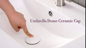 Vessel Sink Drain without Overflow(White)