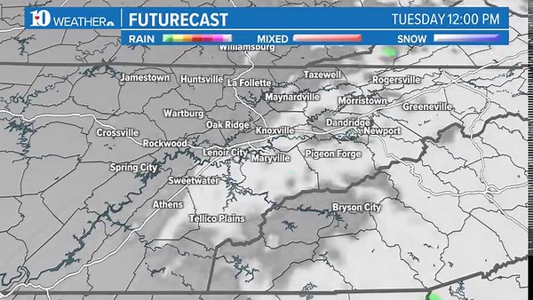 15 reactions | FUTURECAST - Light to moderate rain will be possible today along a cold front. A few lingering showers will be possible across the higher elevations into the evening. | WBIR Weather | Facebook