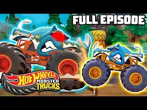 Wreckin' Rhinobot! | Camp Crush | Episode 2 | Hot Wheels Monster Trucks