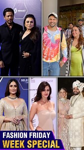 21K views · 435 reactions | Kareena Kapoor Khan, Shah Rukh Khan, Rani Mukerji, Disha Patani, Rakul Preet-Jackky Bhagnani, Varun Dhawan-Natasha Dalal, Deepika Padukone, Bobby Deol, and more. Check out the celebs' fashion of this week in our segment called Fashion Friday. | Bollywood Now | Facebook