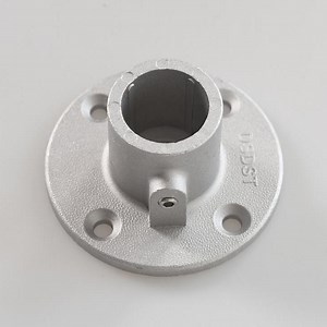 [Hot Item] Aluminium Key Clamp Pipe Fittings Base Floor Flange Steel Structural Pipe Fitting Floor Flange for Handrail
