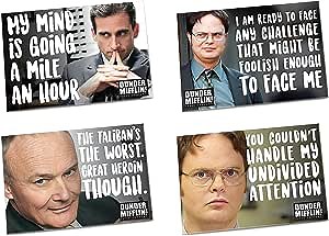 The Office Merchandise - Refrigerator Magnets, Set of 4