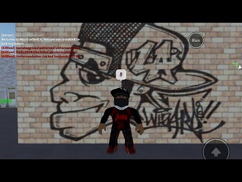 Showing where all the hidden guns are and little game play on misc gun test roblox