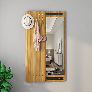 [Hot Item] Espejo de vestir invisible, espejo de cuerpo, espejo colgante de pared, espejo de empuje y tirón, espejo para dormitorio, hogar, espejo oculto de pared para chicas