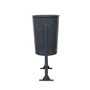 [Hot Item] Outdoor Public Cleaning Equipment Street Parks Commercial Metal Steel Garbage Litter Dustbin Can Bin