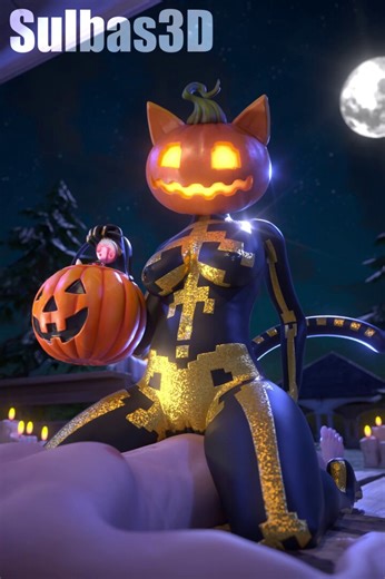 RT @Sulbas3D: 🎃 Spice Cowgirl - Animation!🎃🍬🐈‍⬛Halloween in November! 👀🧡Male: @1ceDev_ 🍆SFX: @OpenNSFWSP 🔊#Rule34 #FortniteR34 #Fortn…