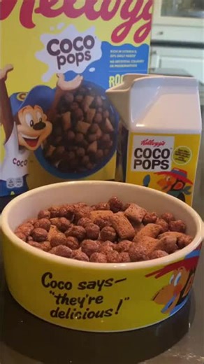KELLOGG’S COCO POPS ROCKS #ASMR MILK POURING #kelloggs #cocopops