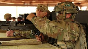 The M240B, a gas-operated, air-cooled heavy machine gun, fires belt-fed ammunition and requires rigorous training in both marksmanship and handling. Get acquainted with it: http://bit.ly/2ATmdbU | National Guard