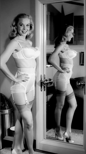 Vintage White Lingerie Suspenders and Stockings