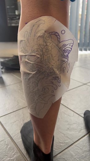 Trad tattooed shark #sharktattoo #tradtattoos #traditionaltattoo #boldwillhold #blackandgreytattoo #blackworktattoo #tattooartist #tattoodesign #tattoolife | New Image Ink