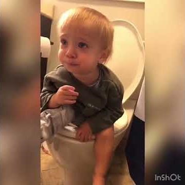 Funny Baby | Baby Pooping On The Toilet | Funny Videos