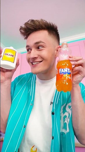 Did You Know! Fanta Slime Tutorial 🍊 #shorts