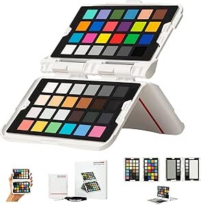 Datacolor Spyder Checkr Photo for Color Accuracy & Consistency, Portable Color Matching Tool with 62 Color Targets, Color Correction Chart, Color Card for Photography & Portraits