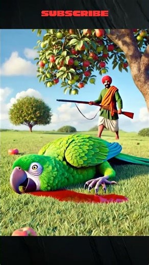 दिल छू लेने वाली कहानी — कबूतर ने तोते की जान बचाई! Hindi AI Animated Emotional Story #aistoryvideo