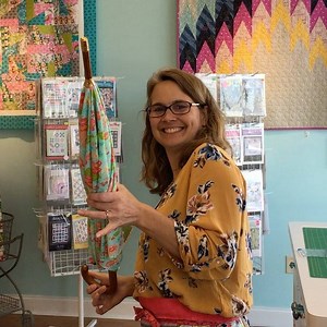 Look what we made!!! An umbrella with #lululane by @corianderquilts for @modafabrics @modabakeshop You can bet this will be a class on our schedule in the near future! #planoquiltstoreopensunday #plano #frisco #dallas #planoquiltstore | Not Your Mama's Quilt Store