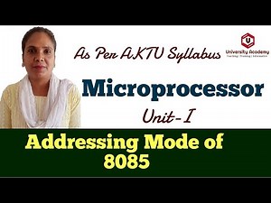 Micro3: Addressing modes of 8085 Microprocessor | 8085 Interrupts | Basics, Definition, Working