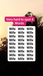 Very hard to spot 4 different words #brainteasers #search #find #puzzle | BD Puzzle