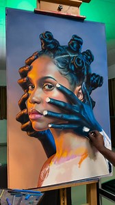 1.6K views · 100 reactions | Drawing on paper Pastels, color pencils and acrylic Credit Arinze Stanley #new #fineart #hyperrealism #arinzestanley | CreativeFløw | Facebook