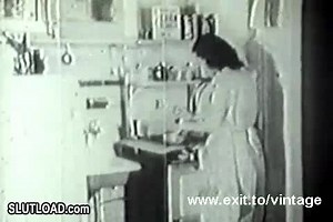 1936 Vintage With Hairy Amateur Housewife