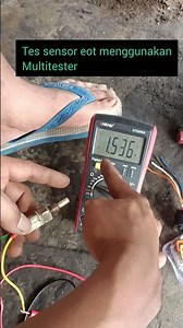 EOT sensor test using multitester #automotive #tutorial