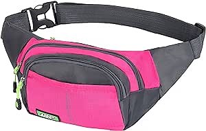 Fanny Packs for Women, Womens Fanny Pack, Waist Bag for Women, Waist Pack for Women, Fannypack, Cute Fanny Packs for Women Waterproof, Large Fanny Pack, Belt Bag for Women, Phanny Pack (Rose Red)
