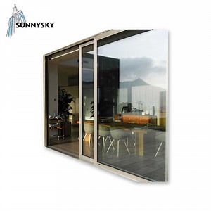 [Hot Item] Manufacturer Customized Size Interior Soundproof Aluminum Bedroom Glass Sliding Door Panels with Screen